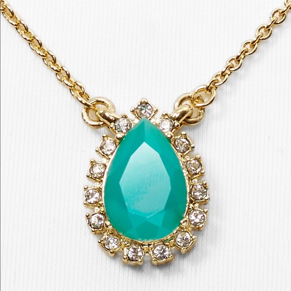 Kate Spade balloon bouquet teardrop necklace